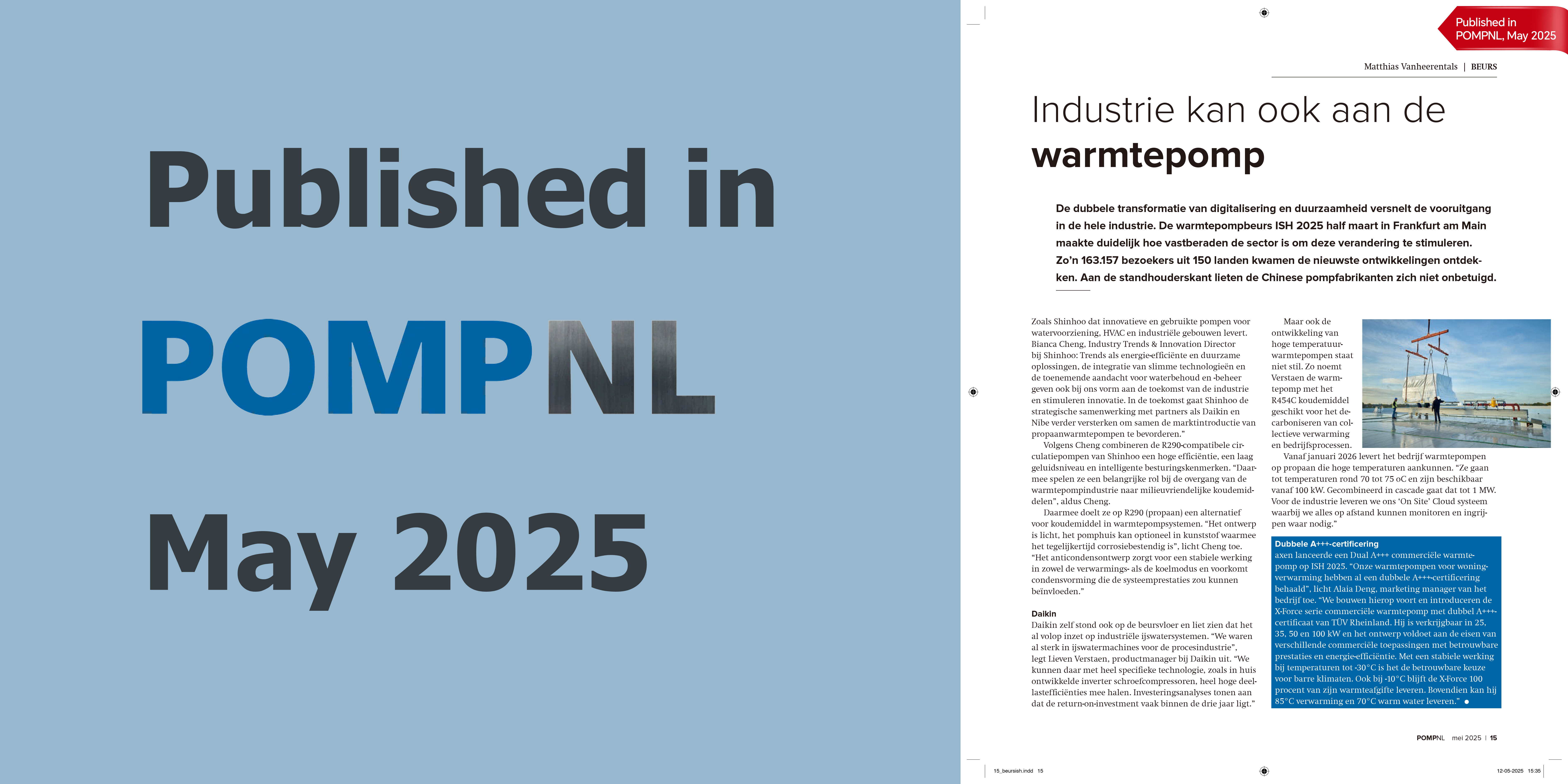AXEN Featured in Dutch Magazine POMPNL