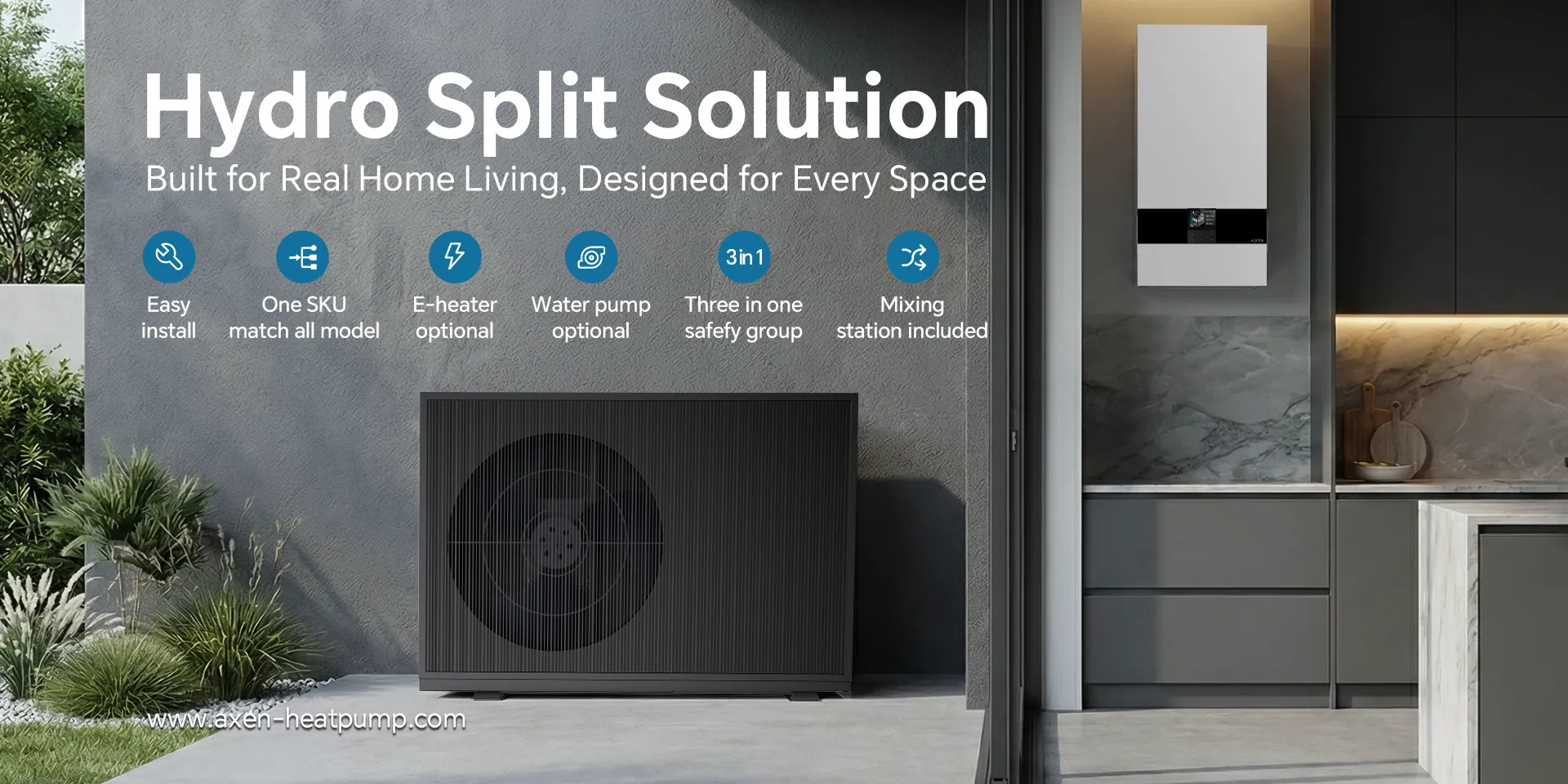 A Smoother Way to Warm Your Home — The AXEN Hydro Split Heat Pump Solution